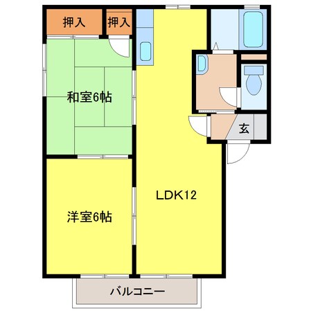 開成四丁目 徒歩4分 2階の物件間取画像